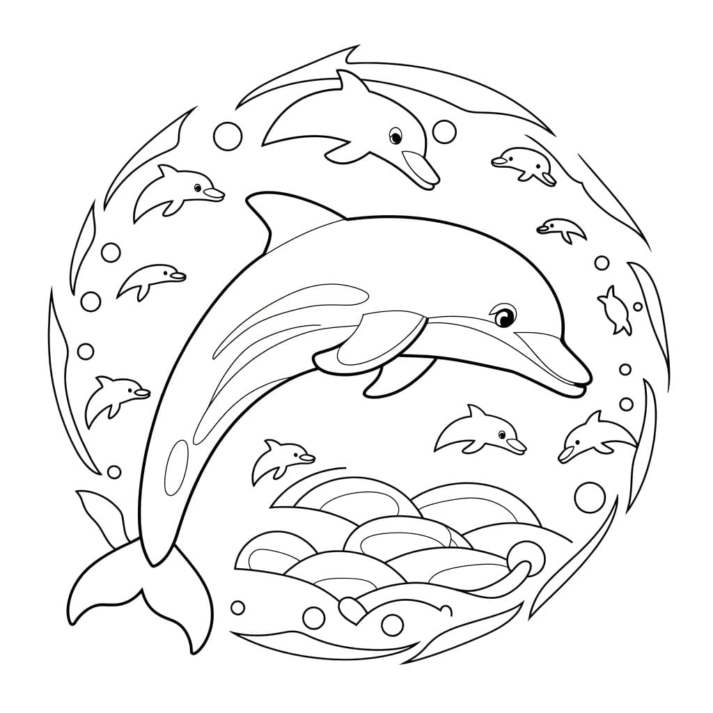 Mandalas Dauphin 45